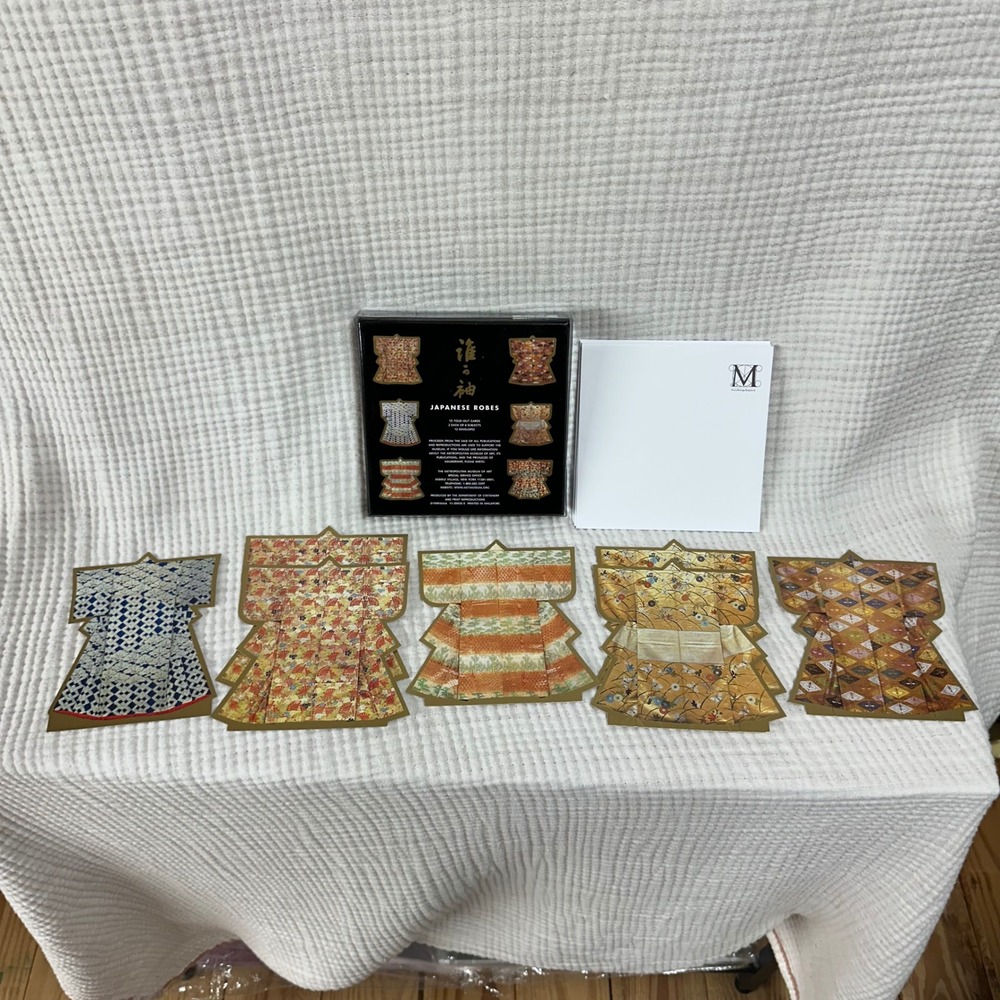 VTG Metropolitan Museum Of Art Japanese Robes 7 Stationary Cards and 7 Envelopes - Picture 2 of 8